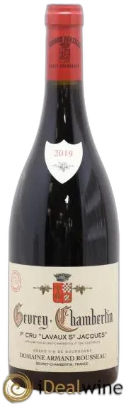 image du vin Gevrey-Chambertin 1er Cru Lavaux Saint Jacques Armand Rousseau 2019
