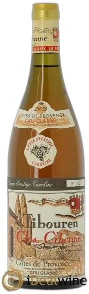 photo du vin Côtes de Provence Clos Cibonne Prestige Caroline 2023