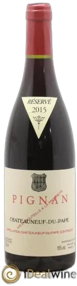 illustration du vin Châteauneuf-du-Pape Pignan Emmanuel Reynaud 2015