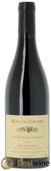 photo du vin Vacqueyras les Restanques de Cabassole Roucas Toumba