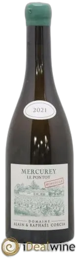 photo du vin Mercurey le Pontot Raphaël Corcia 2021