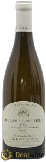 vue du vin Meursault 1er Cru Perrières Henri Germain 2019