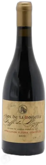 image du vin Fleurie Griffe du Marquis Vieilles Vignes Clos de la Roilette 2022