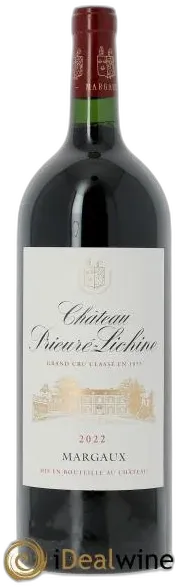 photo du vin Château Prieuré Lichine 4ème Grand Cru Classé 2022