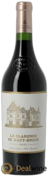 capture du vin Clarence de Haut-Brion Second Vin