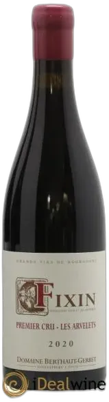 photo du vin Fixin 1er Cru les Arvelets Berthaut Gerbet 2020