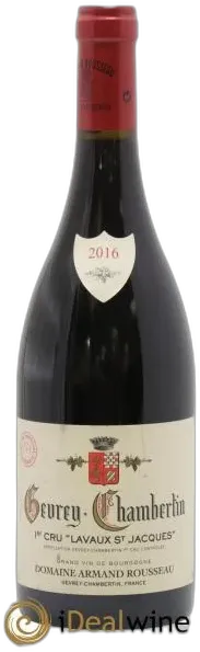 photos du vin Gevrey-Chambertin 1er Cru Lavaux Saint Jacques Armand Rousseau 2016