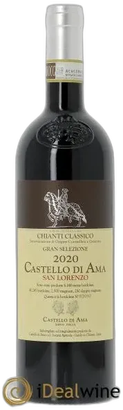 capture du vin Chianti Classico Docg San Lorenzo Castello di Ama 2020