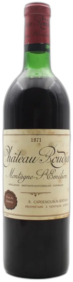 photo du vin Château Roudier 1971