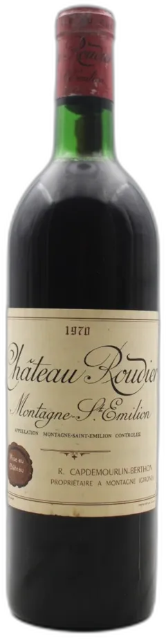 vue du vin Château Roudier 1970
