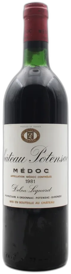 illustration du vin Château Potensac 1981