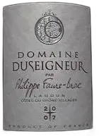 image du vin Cotes du Rhone Villages Laudun Domaine Duseigneur