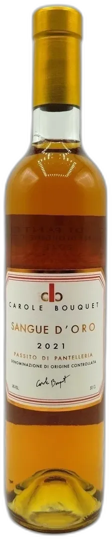 photo du vin Italie Passito di Pantelleria Carole Bouquet Sangue d’Oro Chopine