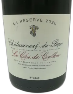 image du vin Chateauneuf du Pape le Clos du Caillou la Reserve