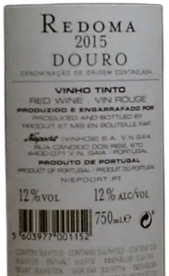 photo du vin Portugal Douro Niepoort Redoma 2015