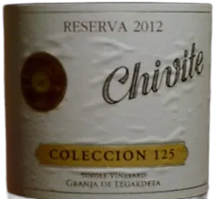 vue du vin Espagne Navarre Bodegas Chivite Coleccion 125 Reserva 2012