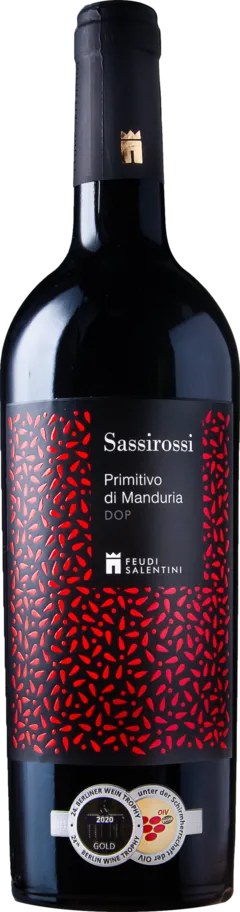 photos du vin Feudi Salentini Sassirossi Primitivo di Manduria 2023