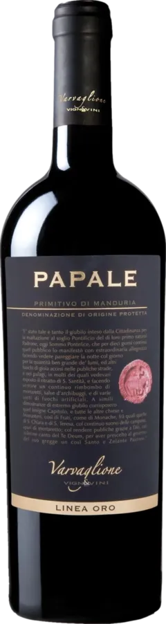 photos du vin Varvaglione Papale Linea Oro Primitivo di Manduria 2021