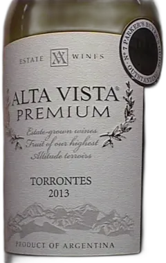 photo du vin Argentine Bodega Alta Vista Torrontes Premium 2013