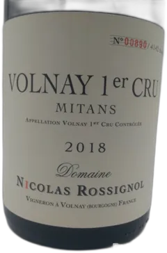 photos du vin Volnay Premier Cru Domaine Nicolas Rossignol Mitans