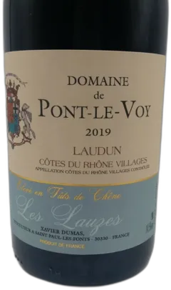 aperçu du vin Cotes du Rhone Villages Laudun Domaine de Pont le Voy les Lauzes Magnum