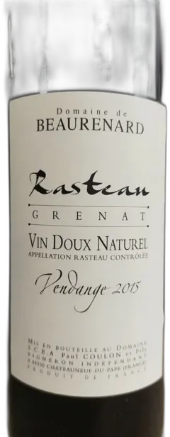 image du vin Vdn Rasteau Domaine de Beaurenard Grenat Chopine