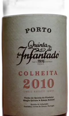 vue du vin Porto Quinta do Infantado Colheita 2010