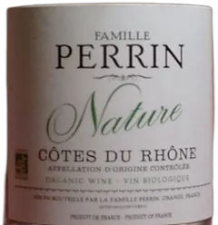 photo du vin Cotes du Rhone Perrin & Fils Nature
