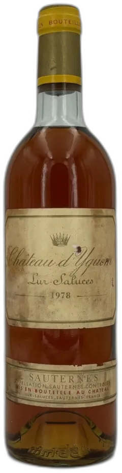 illustration du vin Château d’Yquem 1978 Sauternes 1er Cru Classé Supérieur