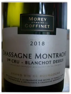 photo du vin Chassagne Montrachet 1er Cru Blanchot Dessus
