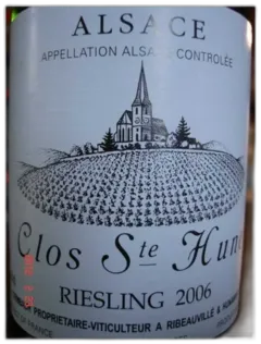 image du vin Riesling Clos Sainte Hune Trimbach