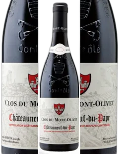vue du vin Châteauneuf du Pape Rouge 2023 Mont Olivet