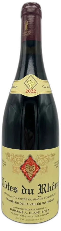 photo du vin Domaine Auguste Clape Cotes du Rhone Vallée du Rhône France