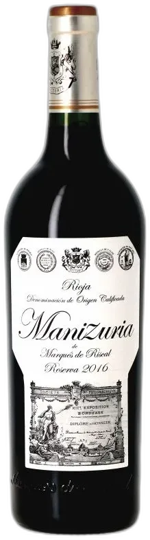 capture du vin Marqués de Riscal Manizuria Reserva, 2016