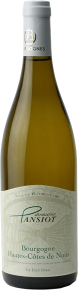 image du vin Bourgogne Hautes Côtes de Nuits Lieu Dieu Blanc 2024 Domaine Pansiot