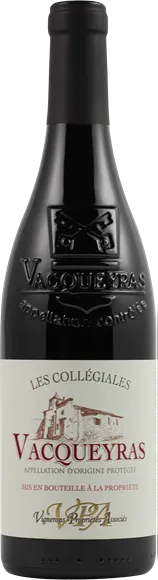 capture du vin Vacqueyras les Collégiales Rouge 2023 Vignerons Propriétés Associés