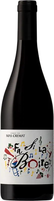 vue du vin Mas Cremat fa si la Boire Côtes Catalanes Rouge 2024