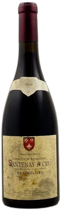 photos du vin Sebastien Roux Santenay 1er Cru "Beauregard" 2005