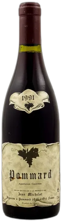 vue du vin Jean Michelot Pommard 1991