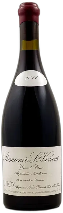 photo du vin Leroy Romanée Saint Vivant 2011