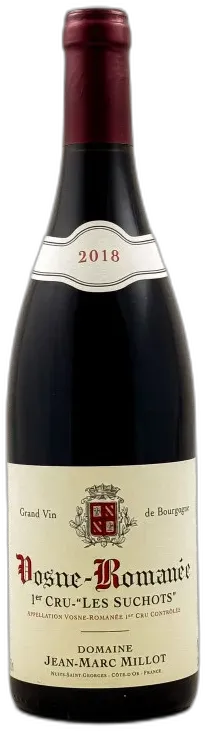 photo du vin jm Millot Vosne Romanée 1er Cru "les Suchots" 2018