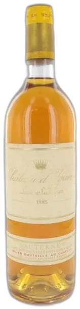 vue du vin Château d’Yquem 1985