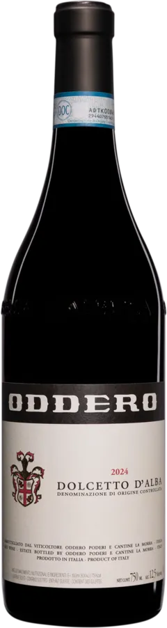 vue du vin Oddero Dolcetto d’Alba Rouge 2024