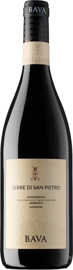 vue du vin Monferrato Doc Nebbiolo Superiore Serre di San Pietro Bava 2023