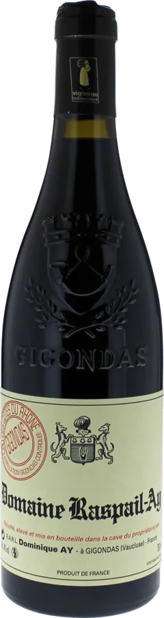 photo du vin Gigondas Raspail ay 2022 Gigondas, Vallée du Rhône Rouge