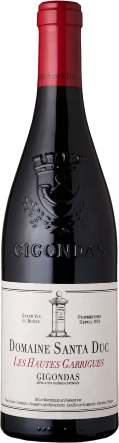 aperçu du vin Gigondas Santa Duc Hautes Garrigues 2021 Gigondas, Vallée du Rhône Rouge