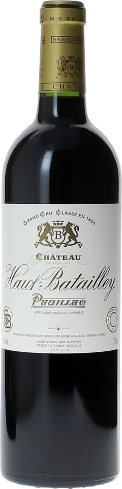 photo du vin Haut Batailley 1982 5 Ème Grand Cru Classé Pauillac, Bordeaux Rouge