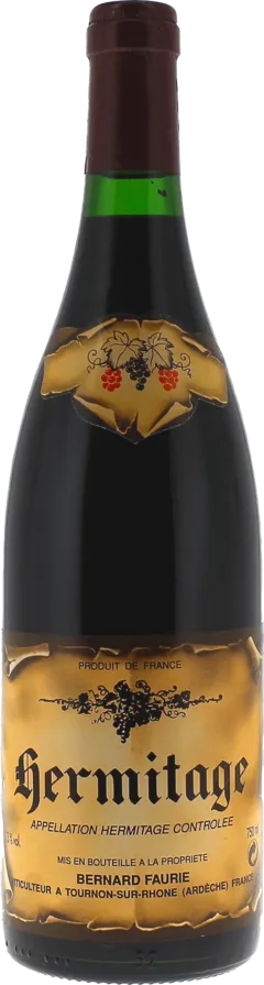 illustration du vin Hermitage Rouge le Meal Faurie Bernard 1995 Hermitage, Vallée du Rhône Rouge