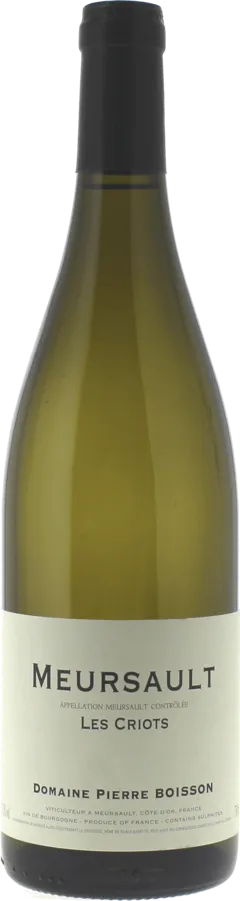 aperçu du vin Meursault les Criots 2023 Boisson Pierre, Bourgogne Blanc