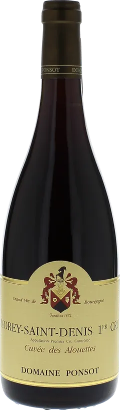 illustration du vin Morey Saint Denis 1er Cru Cuvée des Alouettes Domaine Ponsot, Bourgogne Rouge